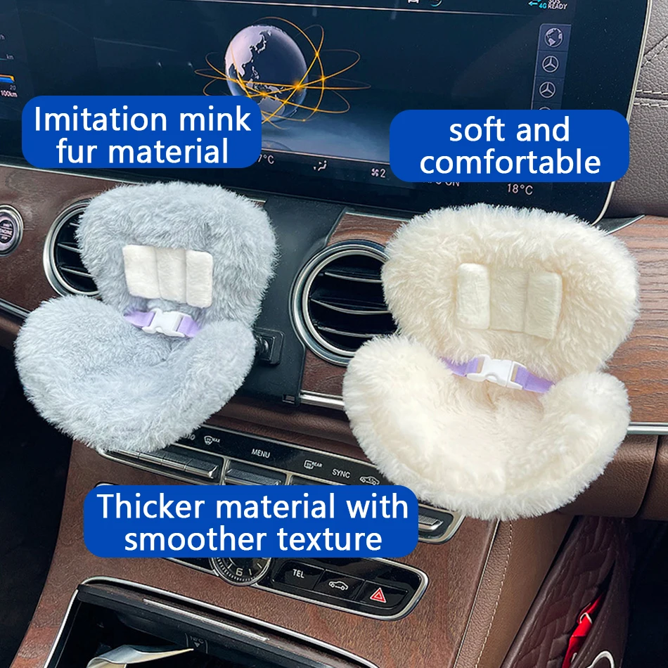Various Styles For Labubu Cartoon Plush Safety Seat Cute Doll Air Outlet Aromatherapy Decoration Car Interior Accessories