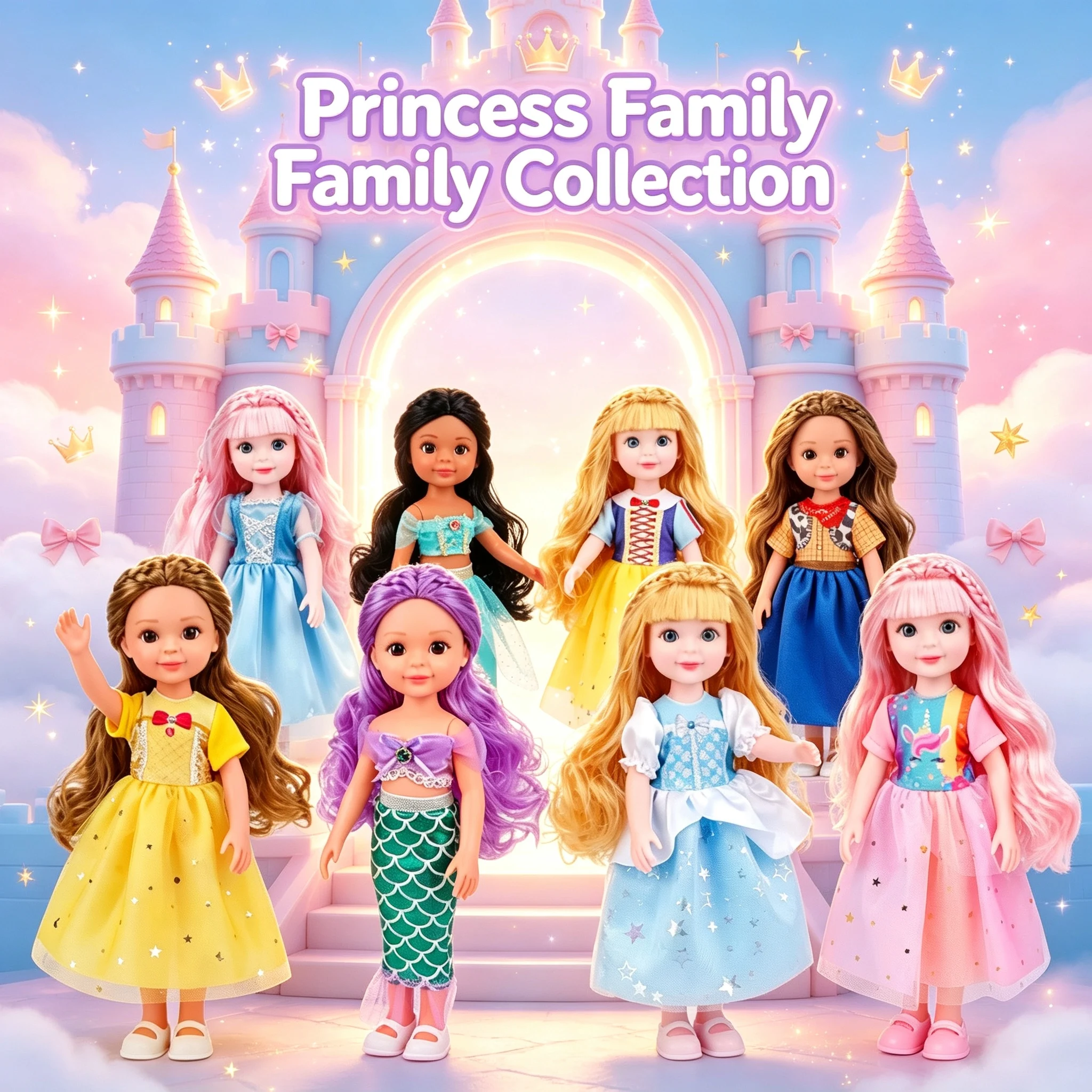 1Pc Soft Vinyl Princess Doll Gift Box with Outfits, cute dress-up figure, gentle pretend play birthday & holiday gift for girls