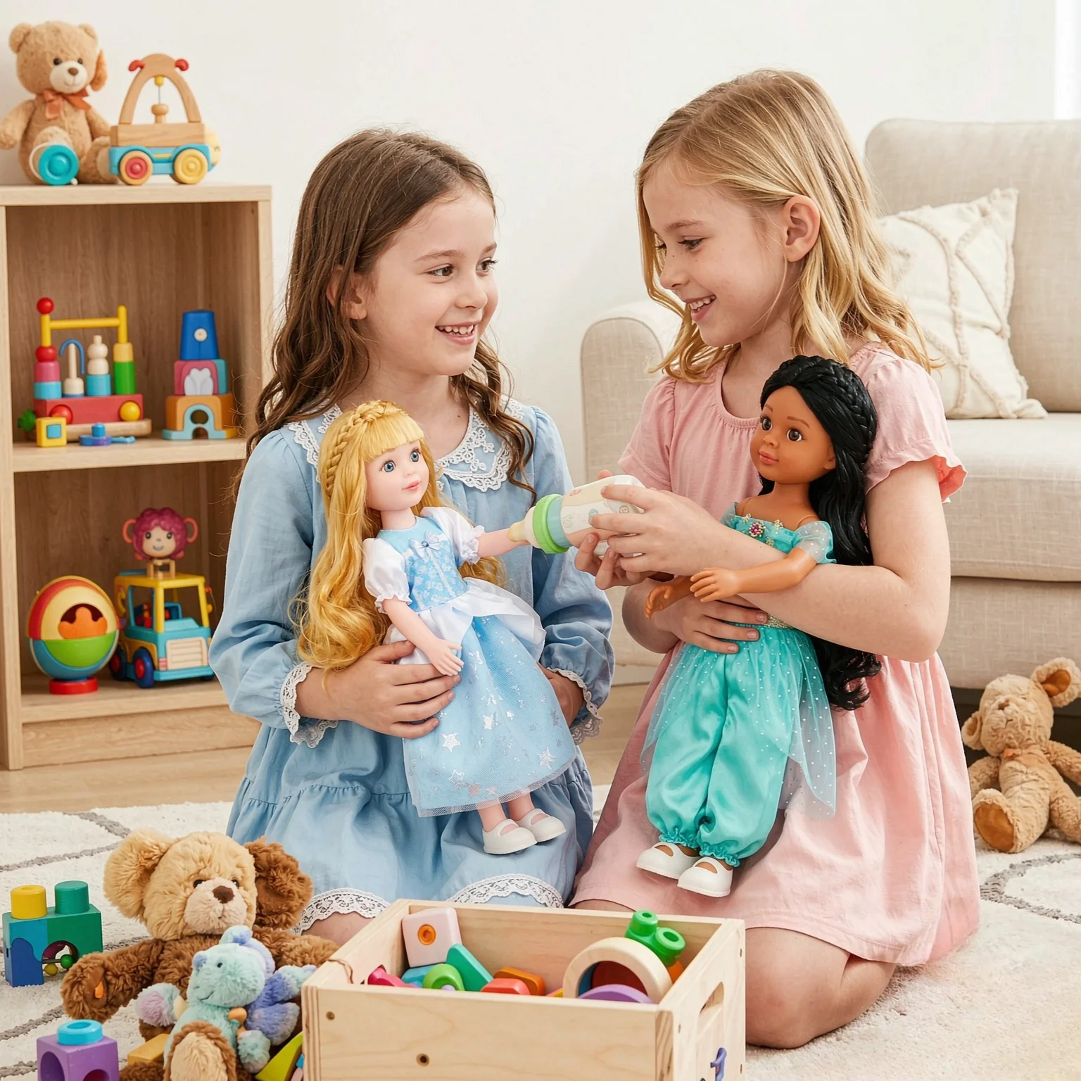 1Pc Soft Vinyl Princess Doll Gift Box with Outfits, cute dress-up figure, gentle pretend play birthday & holiday gift for girls