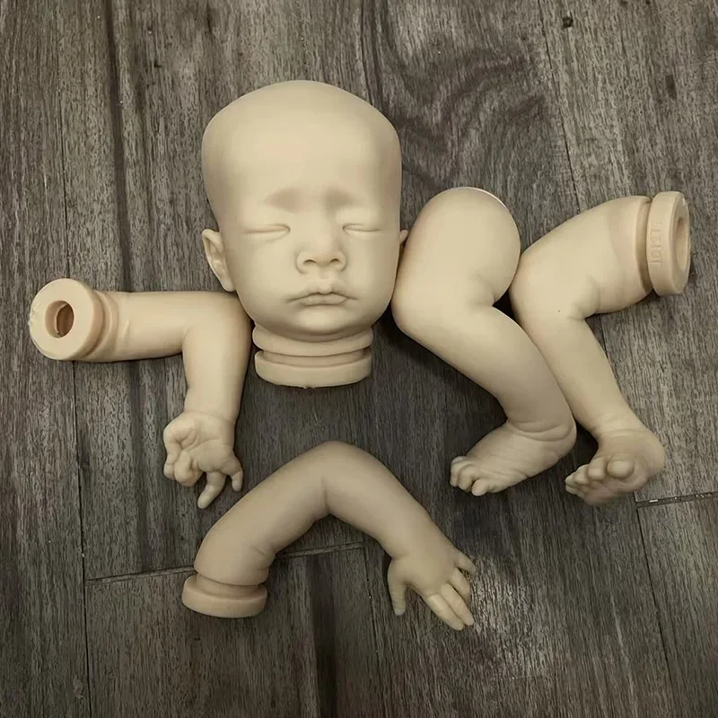 NPK 20inch Reborn Mika Unfinished Unpainted Kit Fresh Color Newborn Doll DIY Parts with Cloth Body