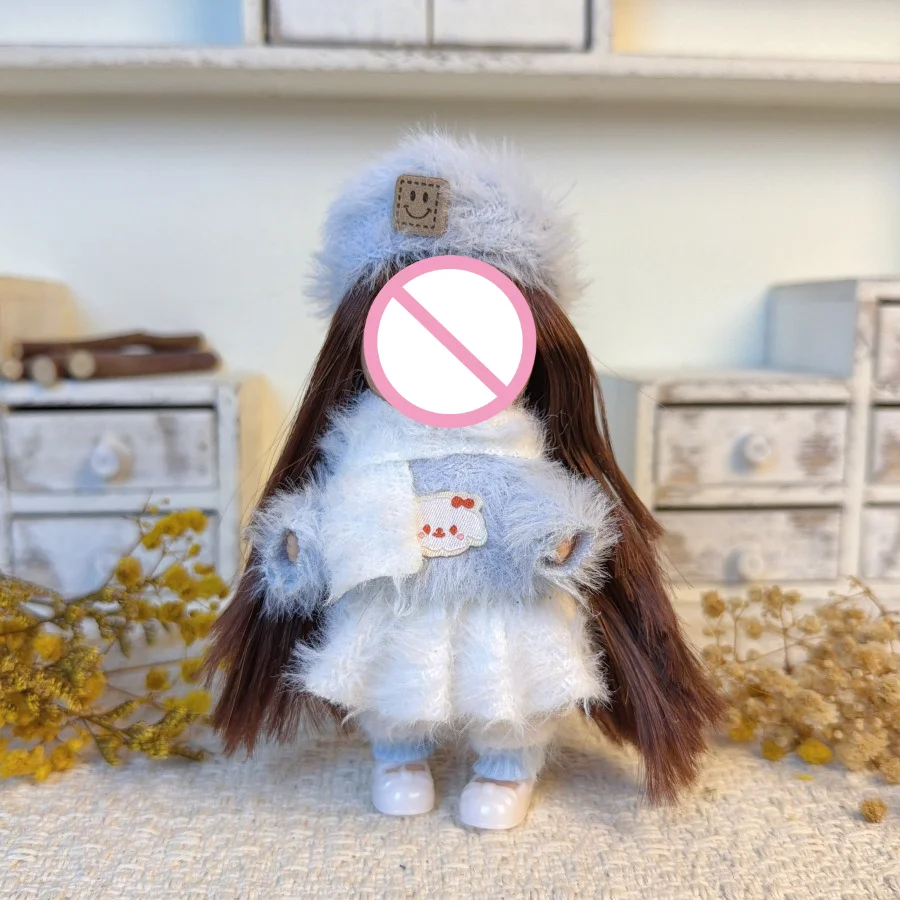 Doll's Clothes Suitable for 14cm Mini Potato 16cm BJD Dress Up Set Skirt Pants Toy Accessories(Only Clothes,no Doll)