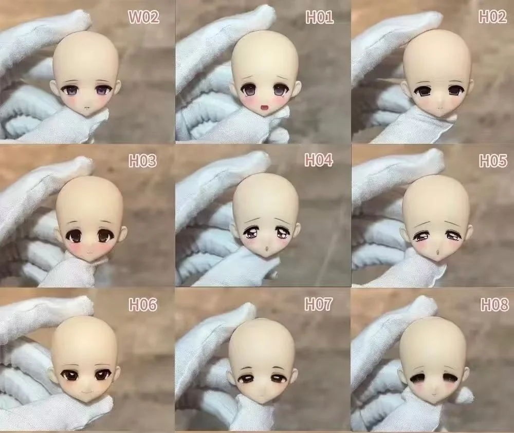 In Stock New BJD Doll Tiny Special 1/6 OB22 Removable Makeup Head Toy Gift Beautiful Face Girl High-Quality Only Head No Body
