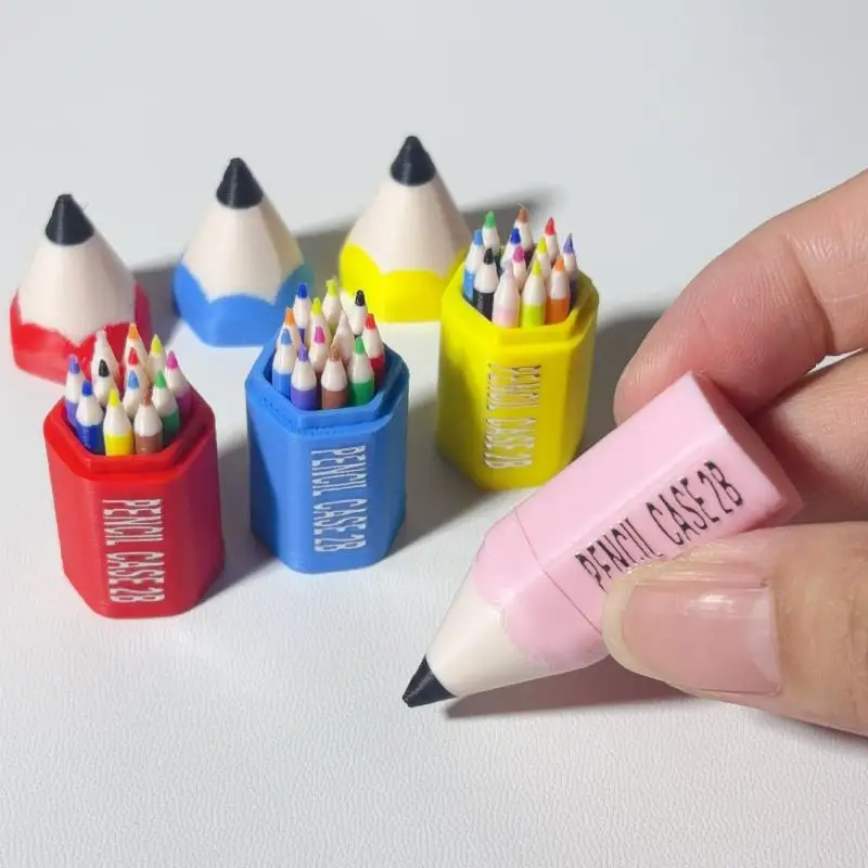 10/12Pcs Kid Pretend Play Toy Dollhouse Miniature Colored Pen Mini Pencil School Supplies Model Doll House Accessories【AliS8】