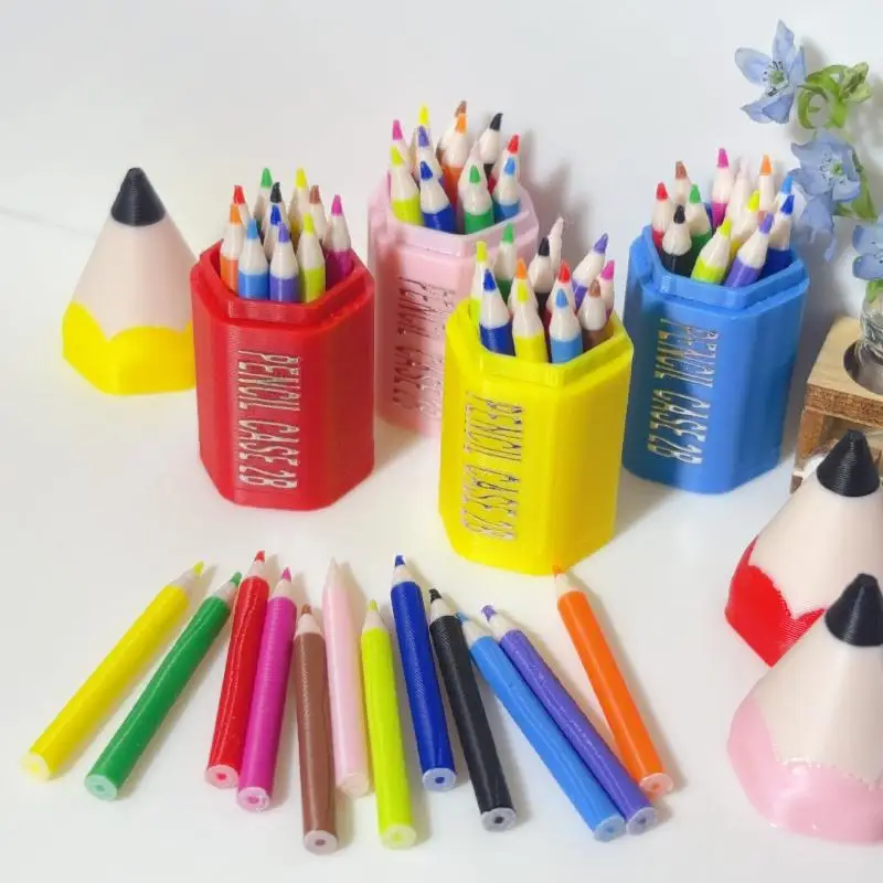 10/12Pcs Kid Pretend Play Toy Dollhouse Miniature Colored Pen Mini Pencil School Supplies Model Doll House Accessories【AliS8】