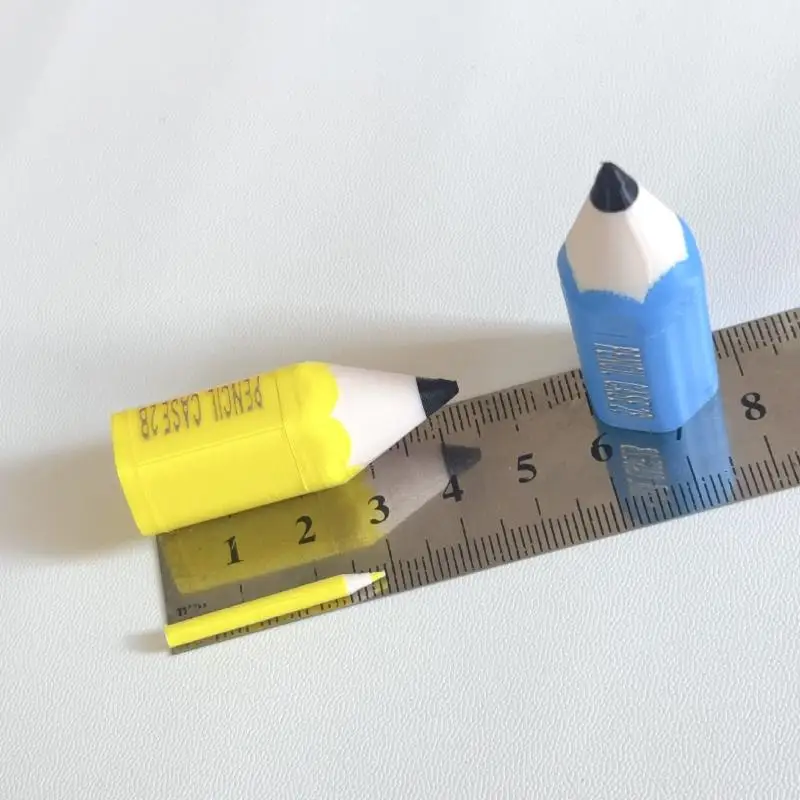 10/12Pcs Kid Pretend Play Toy Dollhouse Miniature Colored Pen Mini Pencil School Supplies Model Doll House Accessories【AliS8】
