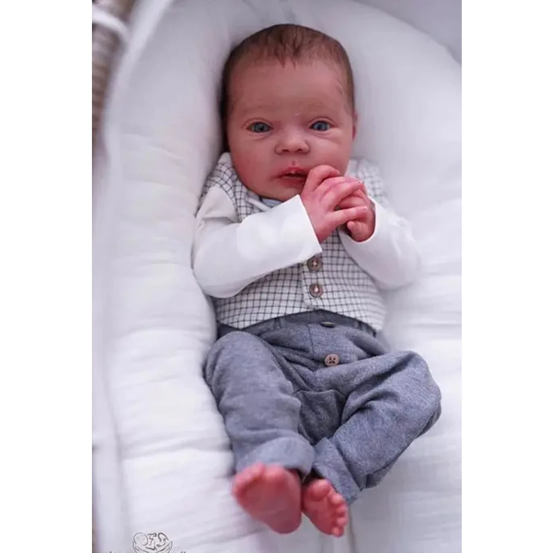 Blank Unpainted Reborn Baby Doll Kit Mayven 19 Inch 48cm DIY Doll Components for Doll Artists