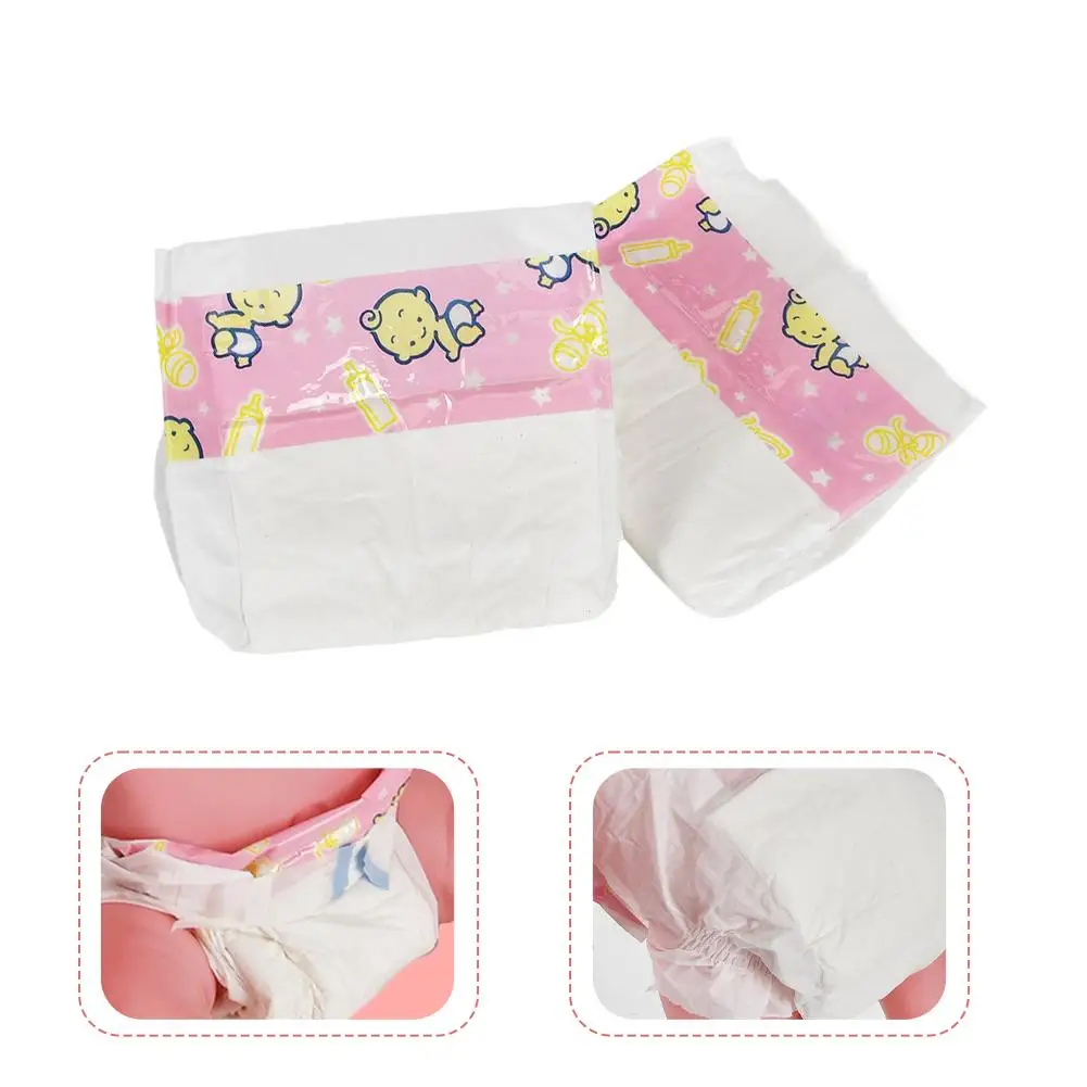 10pcs Diapers Baby Dolls Play House Diapers For 14-18 Inch Bebe Doll Accessories Toy Child Toy Gift Baby Dolls Decorate