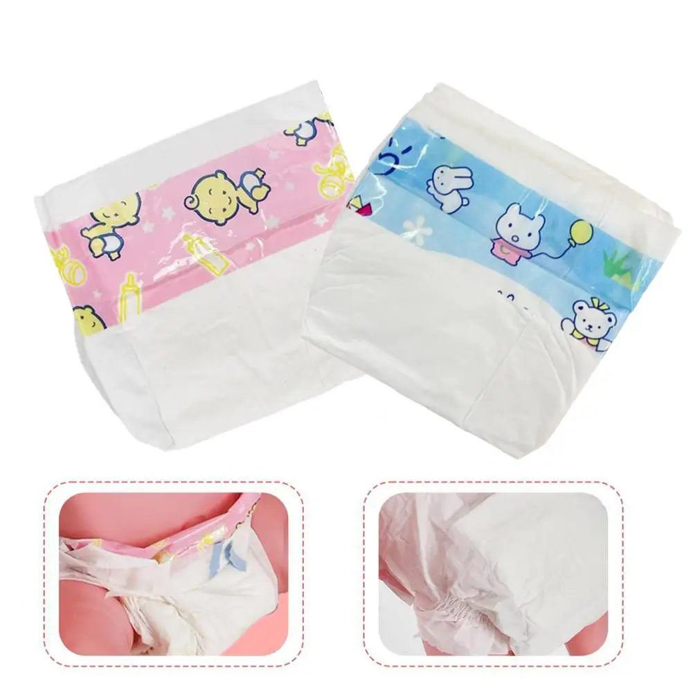 10pcs Diapers Baby Dolls Play House Diapers For 14-18 Inch Bebe Doll Accessories Toy Child Toy Gift Baby Dolls Decorate