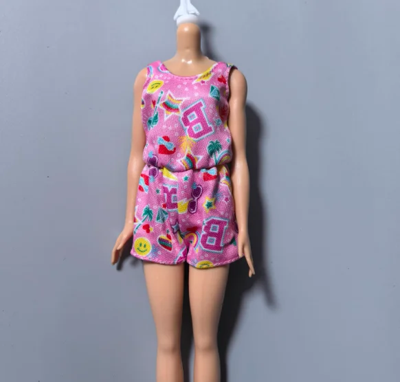 New style Toy accessories pink pretty dress clothes for 1/6 Scale BB FR Dolls