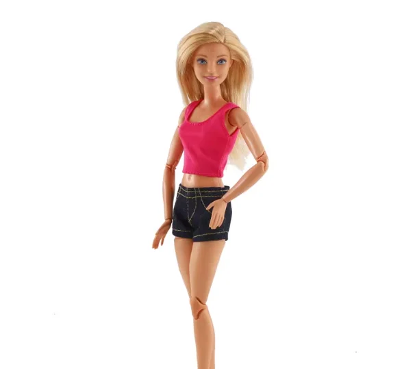 New style Toy accessories pink pretty dress clothes for 1/6 Scale BB FR Dolls
