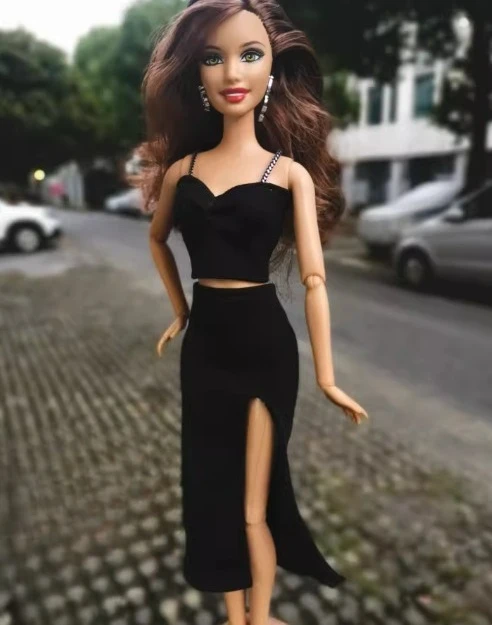 New style Toy accessories pink pretty dress clothes for 1/6 Scale BB FR Dolls