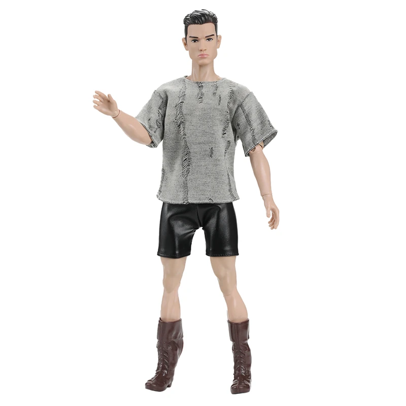 33cm Height Doll Full Set Male Doll with Clothes Suit Dress Up Toy