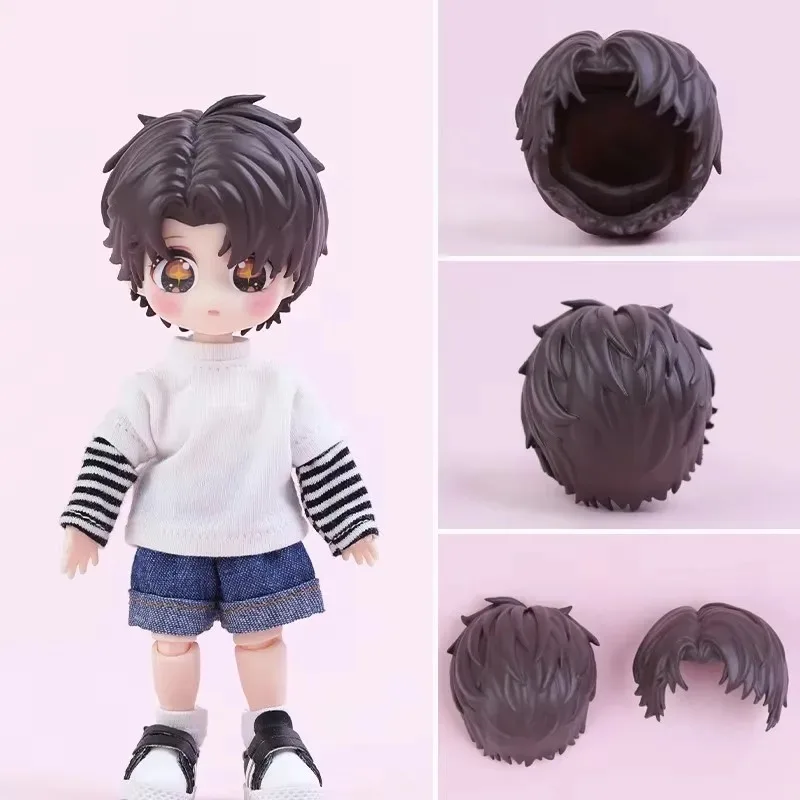 OB11 GSC Doll Hair Replacement Head Shell Hairstyle Japanese and Korean Hair Color Parts for Obitsu11 1/12 BJD Doll Accessories