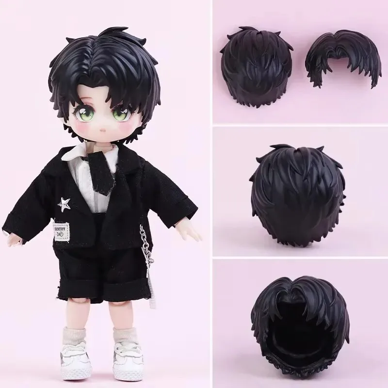 OB11 GSC Doll Hair Replacement Head Shell Hairstyle Japanese and Korean Hair Color Parts for Obitsu11 1/12 BJD Doll Accessories