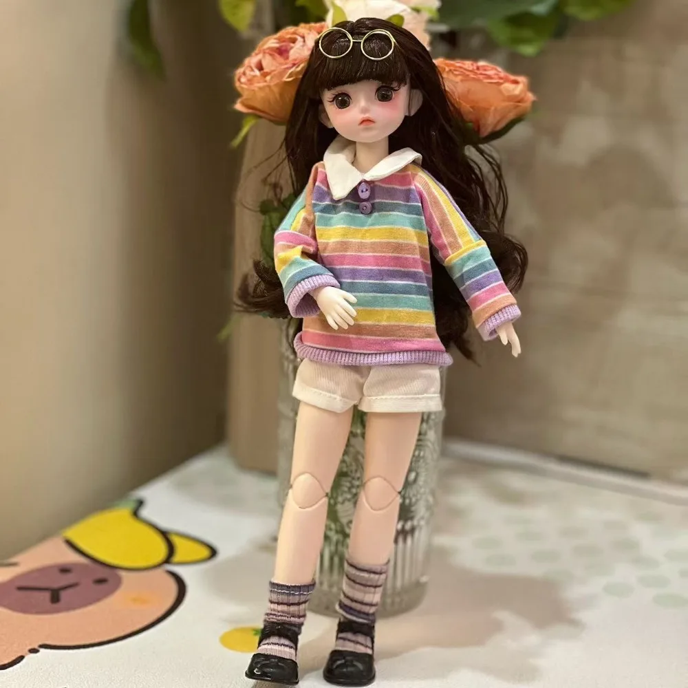 Sweet 1/6 30cm Doll 1/6 BJD Skirt Handmade DIY Doll'S Lolita Dress Replace Kids Gift 30cm Doll Clothes Cotton Doll