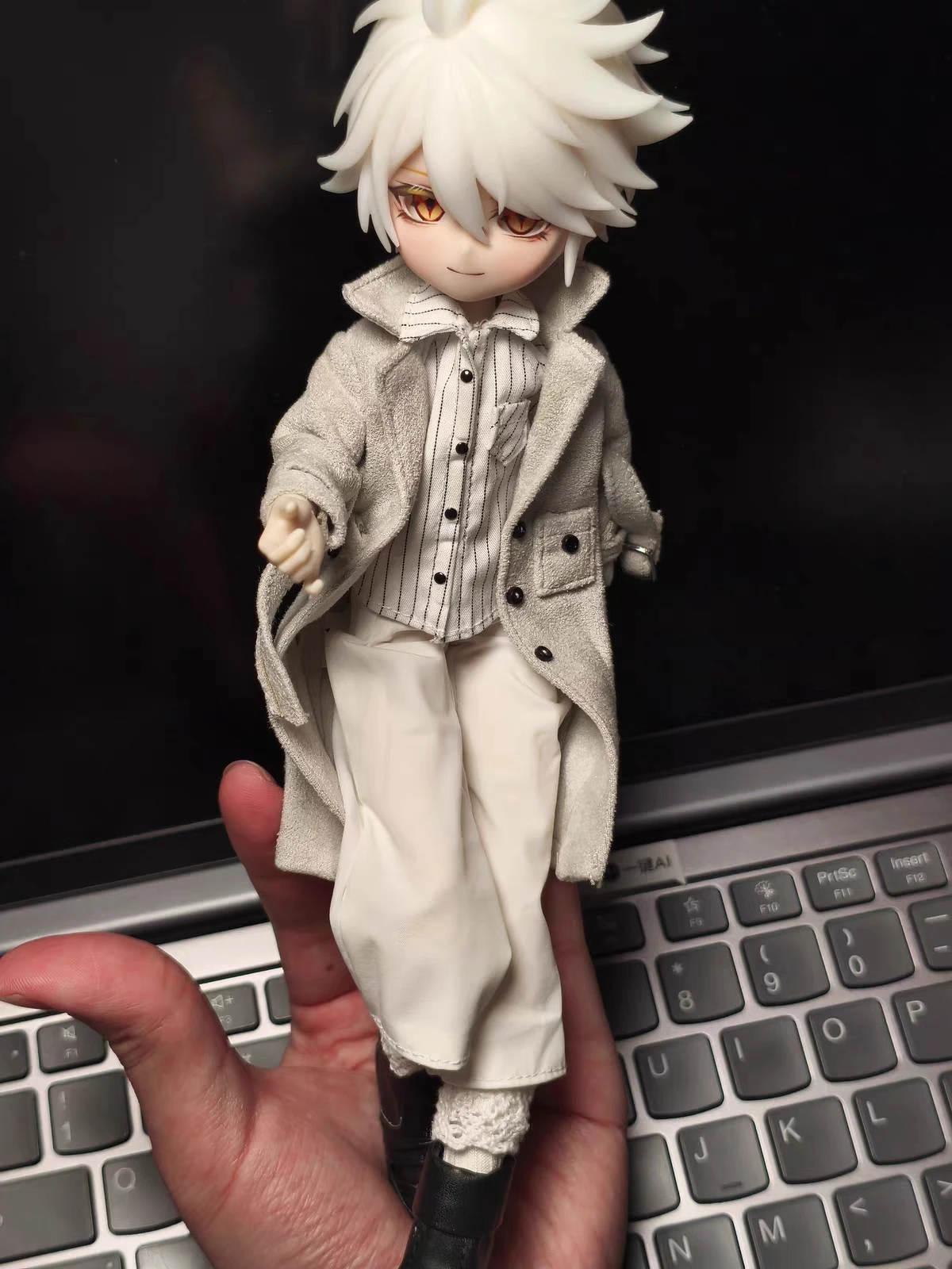 French Style Overcoat For 1/12 SNAIL SHELL romankey figure figma shf TBL ANT Mecha Girl Azone 1/12 picco neemo Doll Clothes