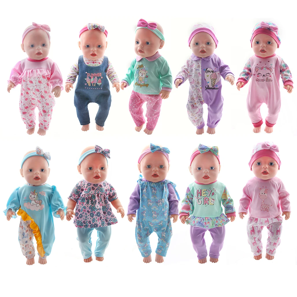 43CM and 18 Inch Doll Fashionable Jumpsuit Set, Suitable for Daily Fashionable Dressing of Dolls, Jumpsuit Set for 43CM Dolls