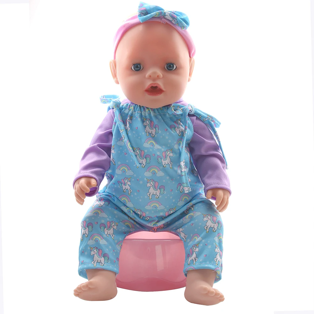 43CM and 18 Inch Doll Fashionable Jumpsuit Set, Suitable for Daily Fashionable Dressing of Dolls, Jumpsuit Set for 43CM Dolls
