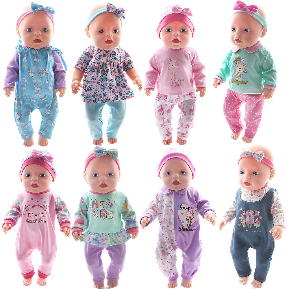 43CM and 18 Inch Doll Fashionable Jumpsuit Set, Suitable for Daily Fashionable Dressing of Dolls, Jumpsuit Set for 43CM Dolls