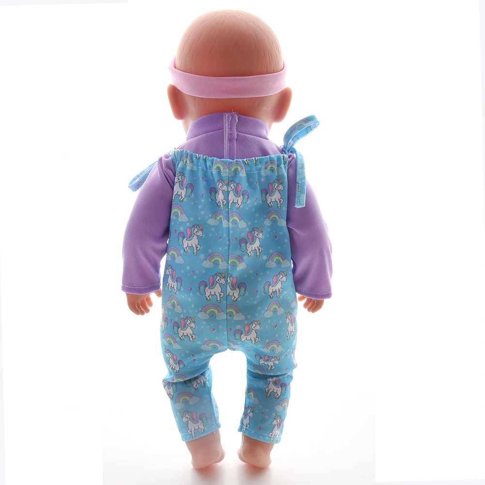 43CM and 18 Inch Doll Fashionable Jumpsuit Set, Suitable for Daily Fashionable Dressing of Dolls, Jumpsuit Set for 43CM Dolls