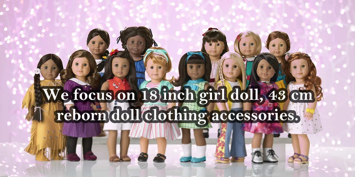 43CM and 18 Inch Doll Fashionable Jumpsuit Set, Suitable for Daily Fashionable Dressing of Dolls, Jumpsuit Set for 43CM Dolls