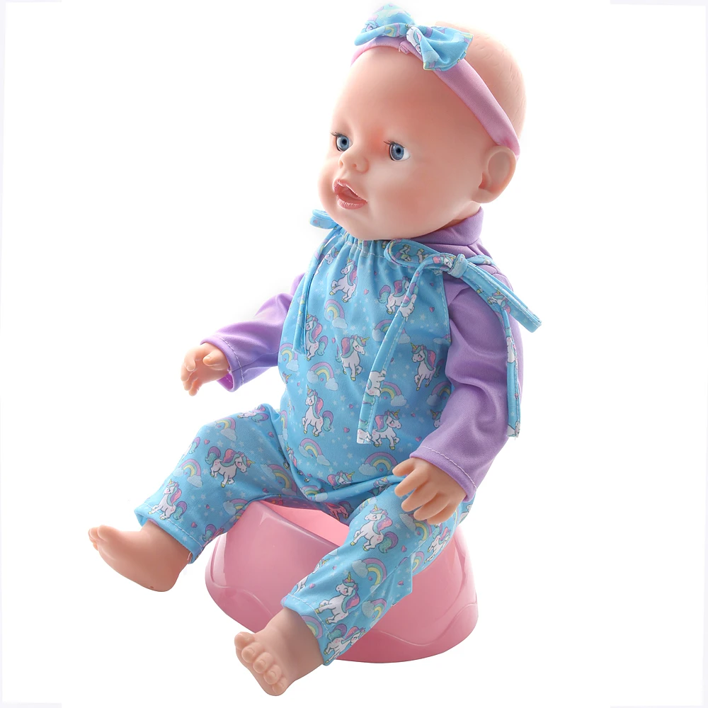 43CM and 18 Inch Doll Fashionable Jumpsuit Set, Suitable for Daily Fashionable Dressing of Dolls, Jumpsuit Set for 43CM Dolls