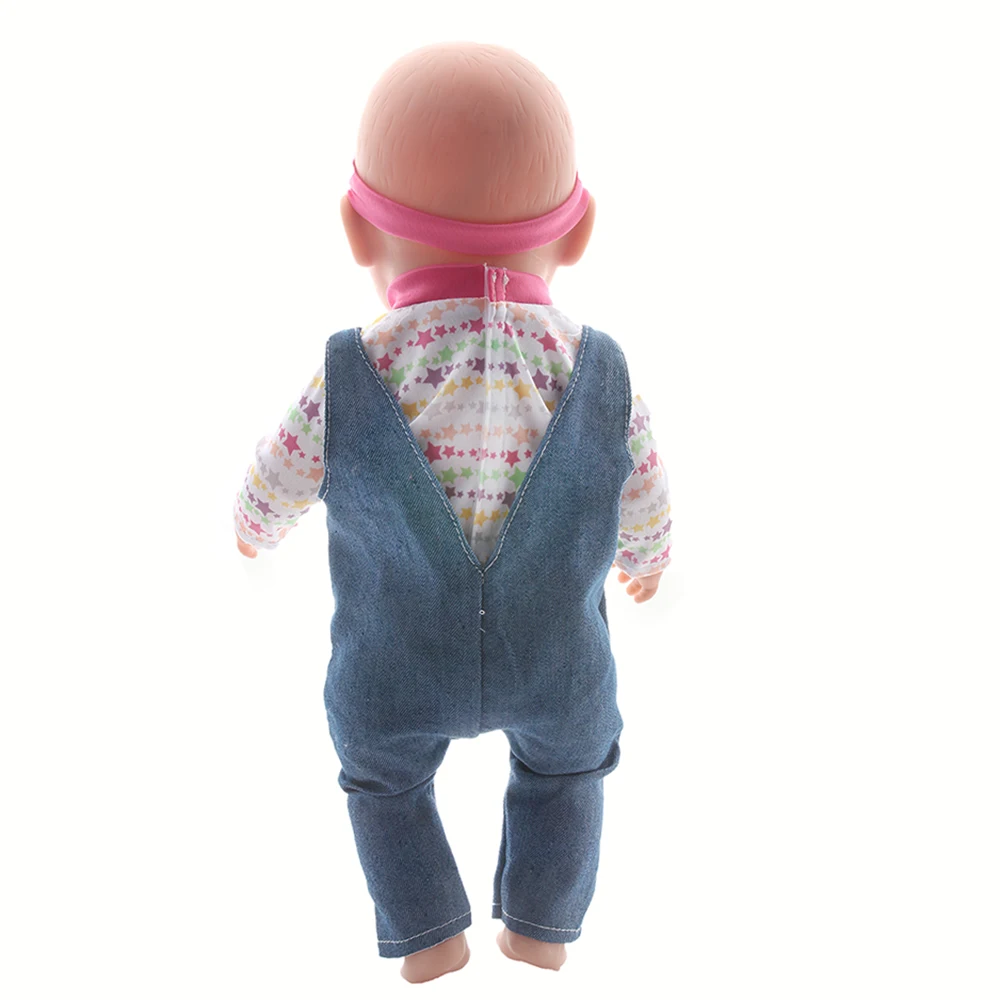 43CM and 18 Inch Doll Fashionable Jumpsuit Set, Suitable for Daily Fashionable Dressing of Dolls, Jumpsuit Set for 43CM Dolls