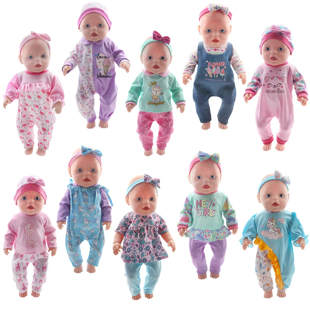 43CM and 18 Inch Doll Fashionable Jumpsuit Set, Suitable for Daily Fashionable Dressing of Dolls, Jumpsuit Set for 43CM Dolls