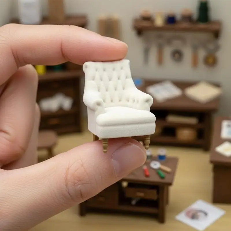 1 piece of furniture scene decoration mini single sofa chair 1:12/1:20/1:25/1:30 ratio