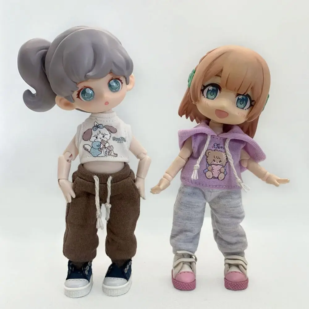 Fashion Doll Pants Casual Long Pocket Leisure Rope Clothes Doll Clothes Accessories 8 Colors Doll Sport Trousers