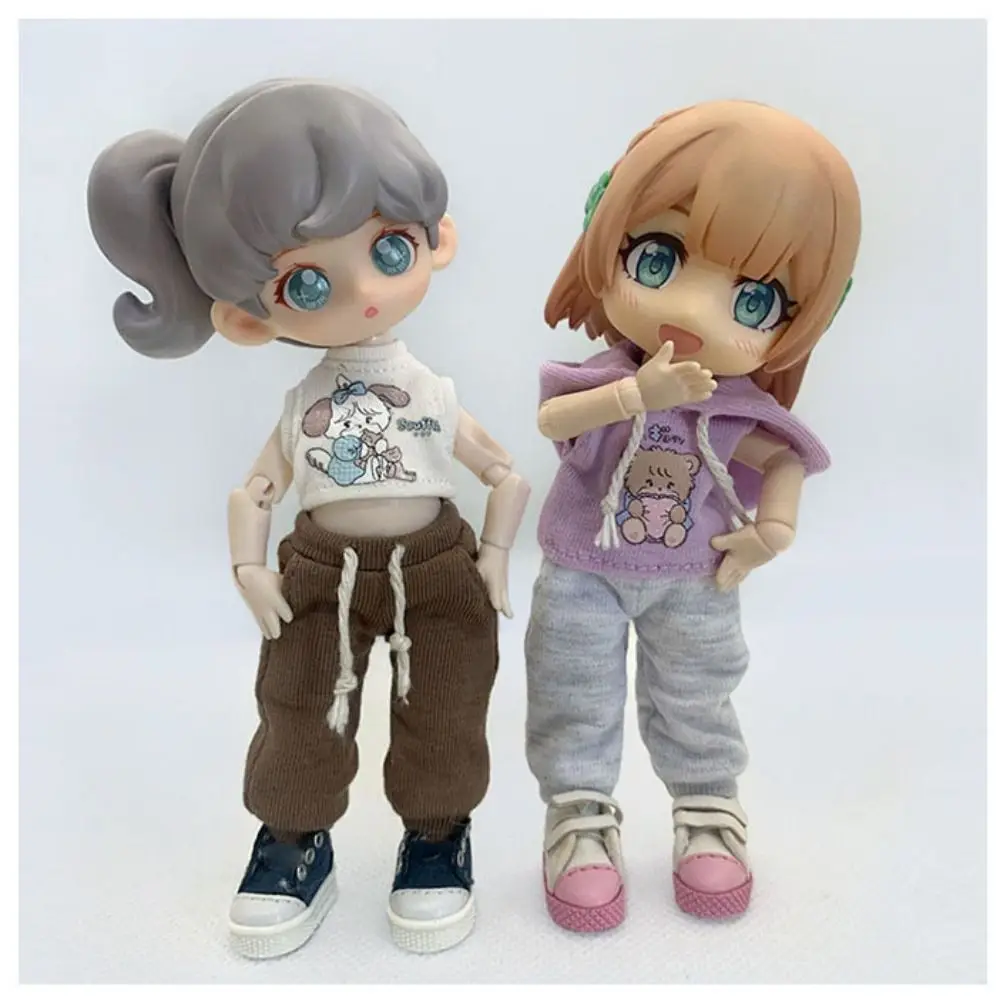Fashion Doll Pants Casual Long Pocket Leisure Rope Clothes Doll Clothes Accessories 8 Colors Doll Sport Trousers