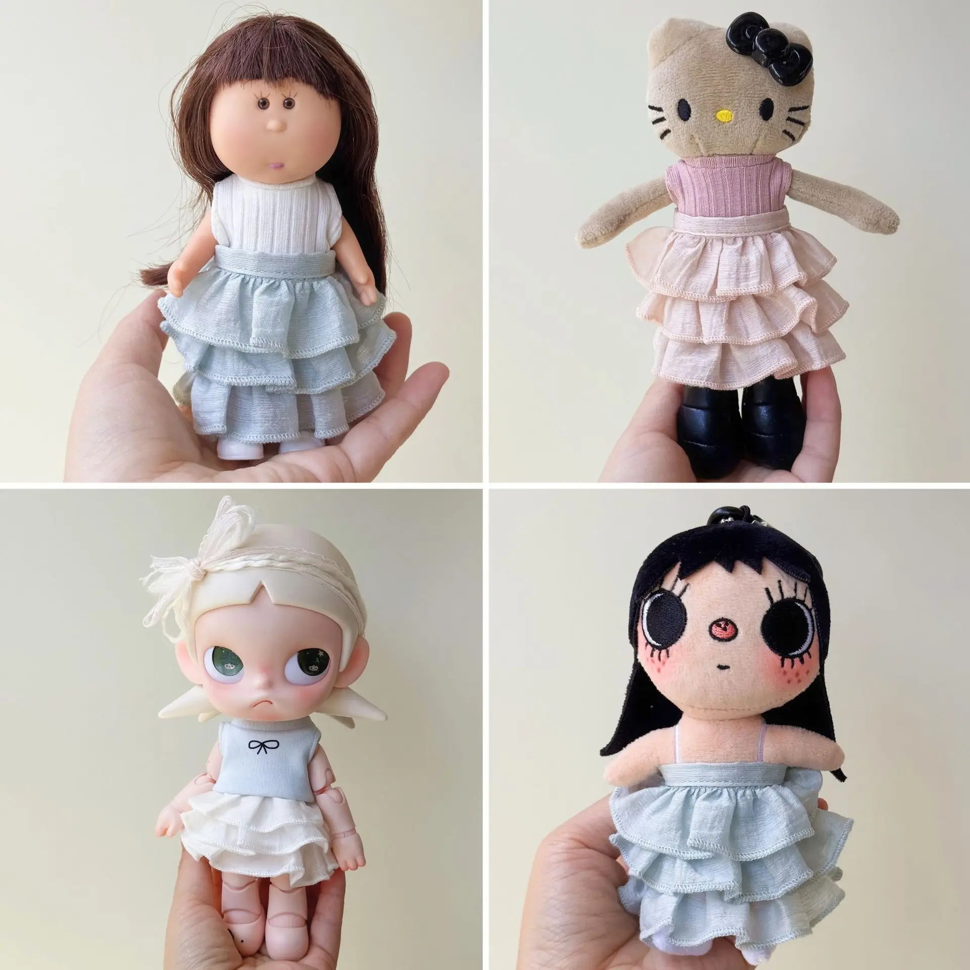 Fashion Fluffy Puffy Skirt Doll Outfit 10cm Costume for Zsiga Long Leg KT