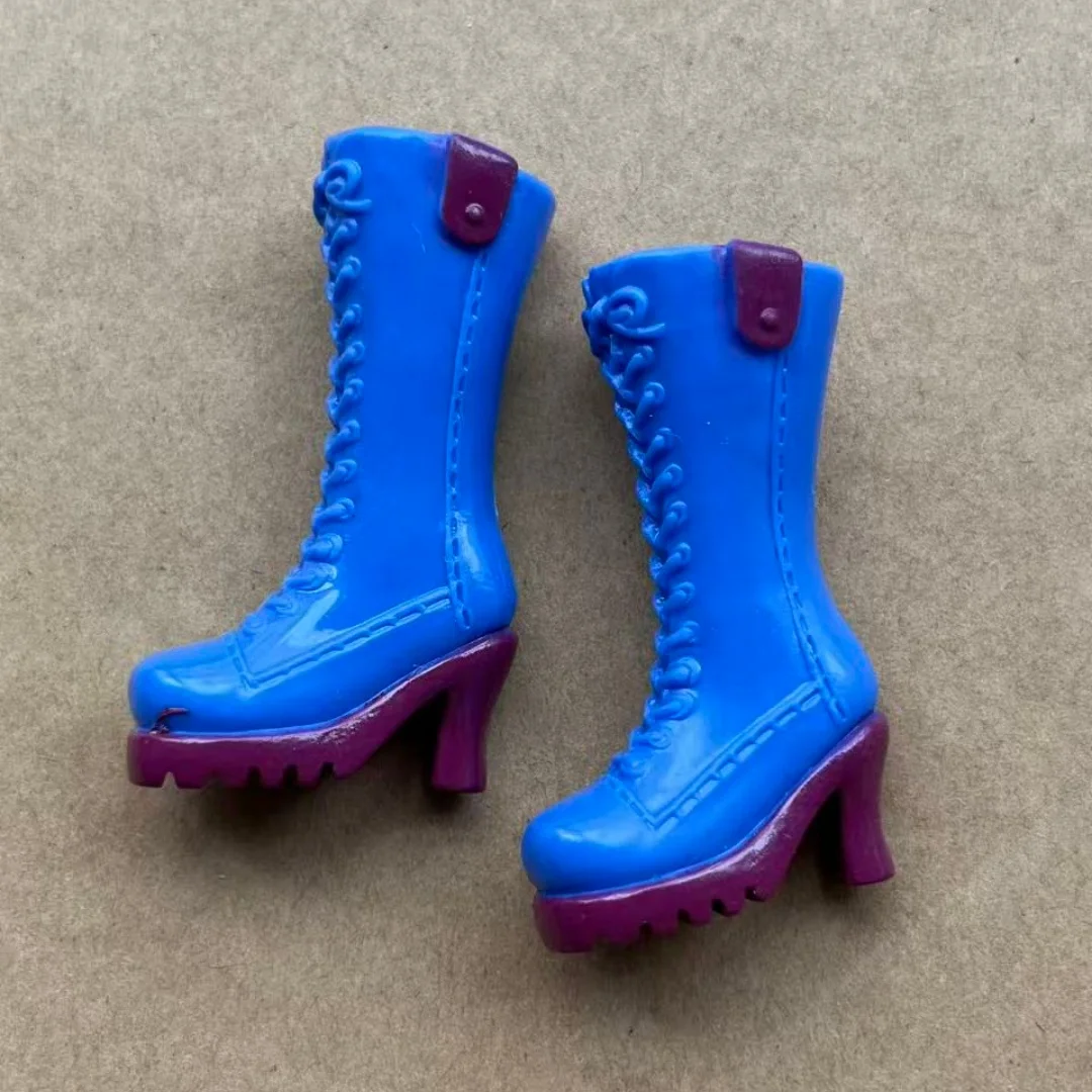 Colorful 1/6 Licca Doll Shoes for Female Dolls Blue White Green Purple Red Boots Decorative Doll Parts Accessories