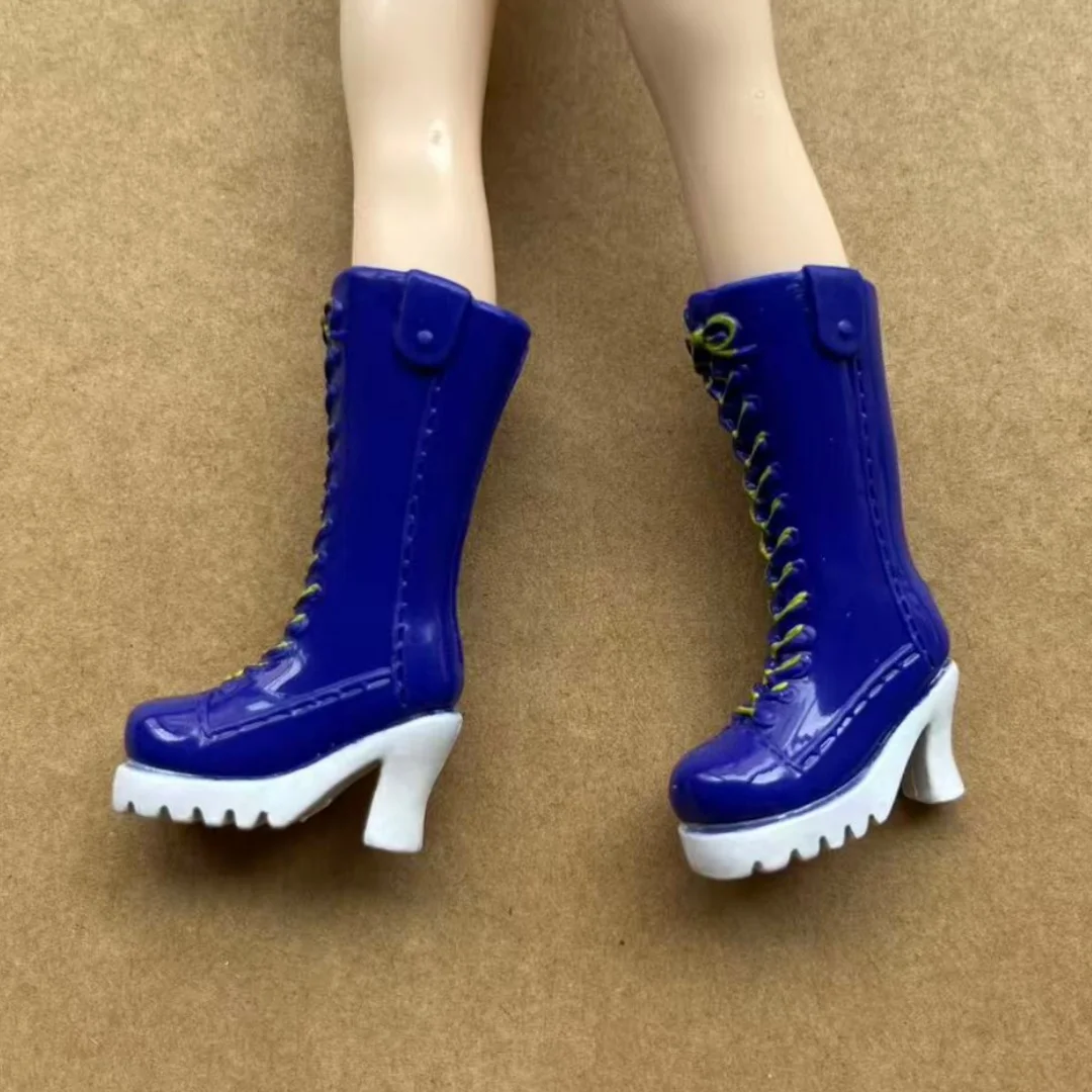 Colorful 1/6 Licca Doll Shoes for Female Dolls Blue White Green Purple Red Boots Decorative Doll Parts Accessories