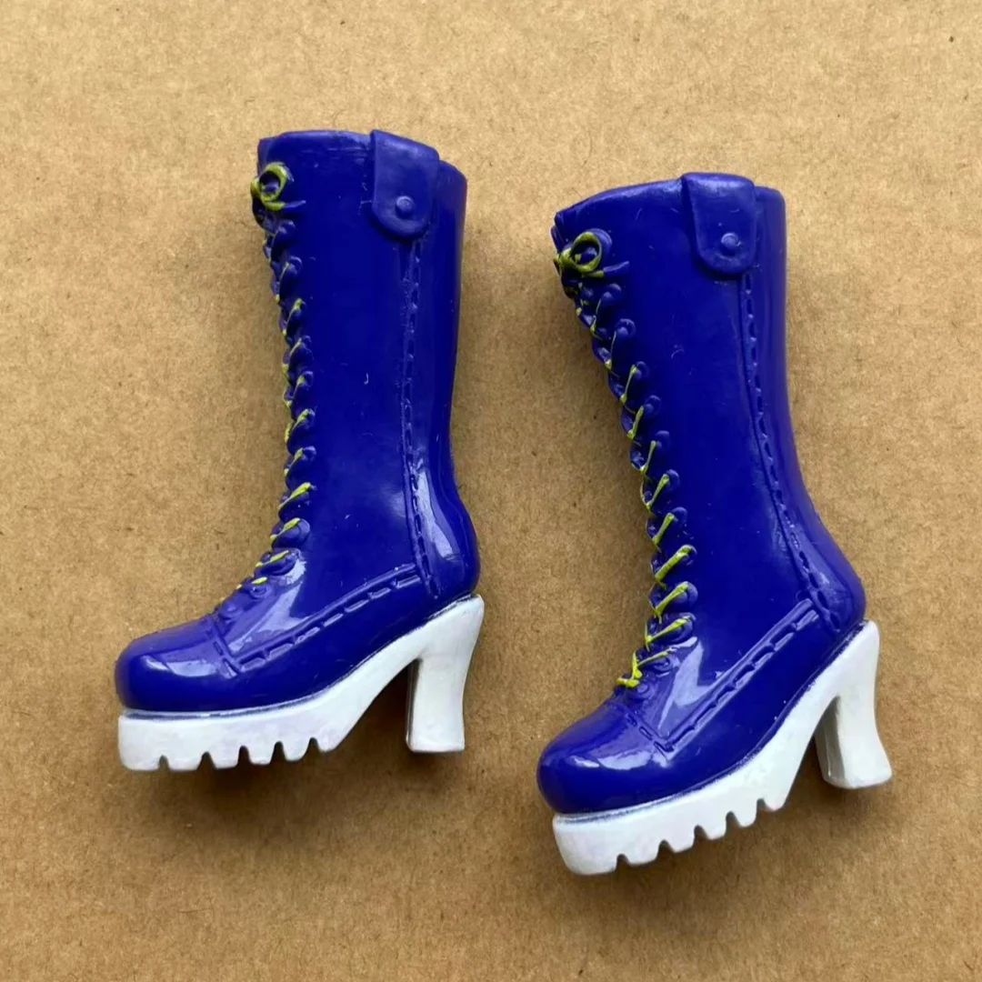 Colorful 1/6 Licca Doll Shoes for Female Dolls Blue White Green Purple Red Boots Decorative Doll Parts Accessories