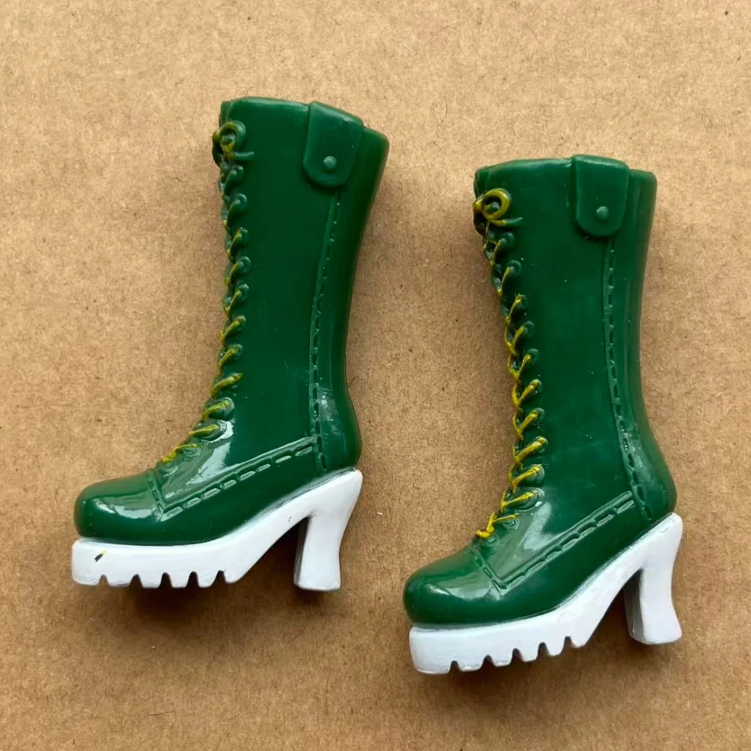 Colorful 1/6 Licca Doll Shoes for Female Dolls Blue White Green Purple Red Boots Decorative Doll Parts Accessories