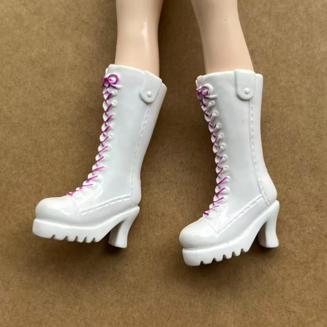 Colorful 1/6 Licca Doll Shoes for Female Dolls Blue White Green Purple Red Boots Decorative Doll Parts Accessories