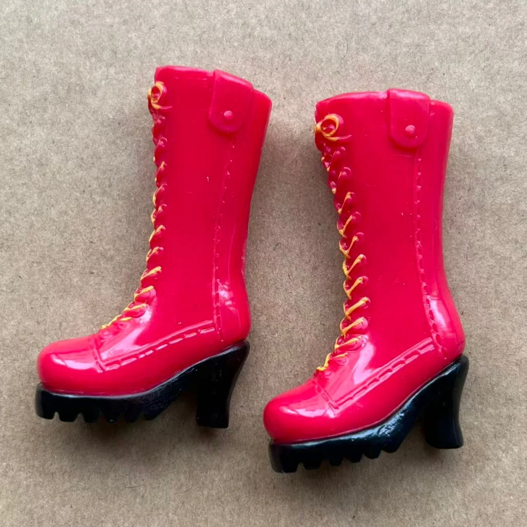 Colorful 1/6 Licca Doll Shoes for Female Dolls Blue White Green Purple Red Boots Decorative Doll Parts Accessories