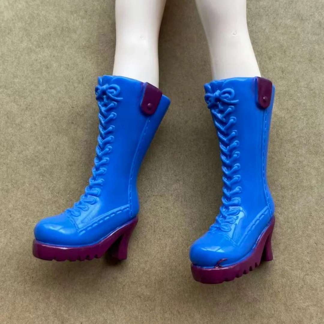 Colorful 1/6 Licca Doll Shoes for Female Dolls Blue White Green Purple Red Boots Decorative Doll Parts Accessories