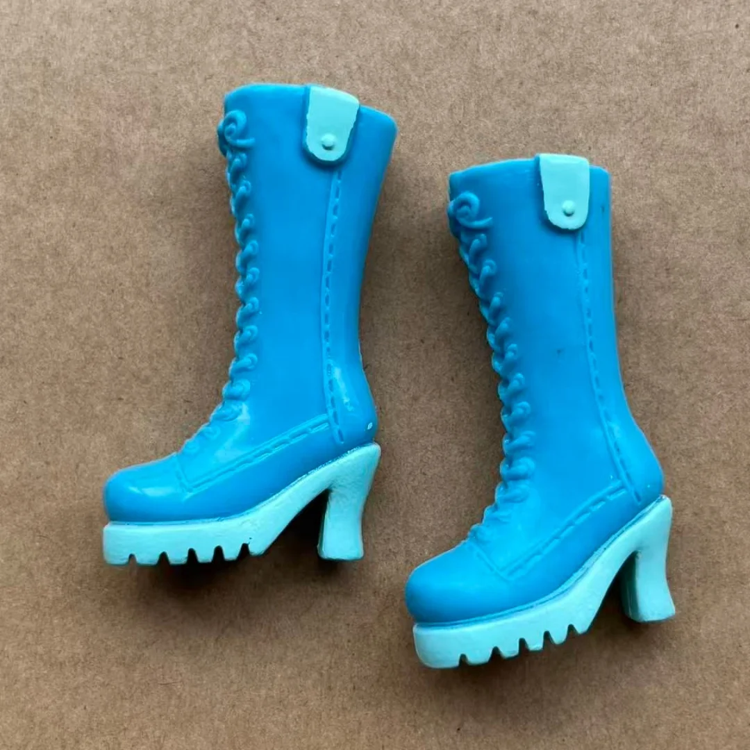 Colorful 1/6 Licca Doll Shoes for Female Dolls Blue White Green Purple Red Boots Decorative Doll Parts Accessories