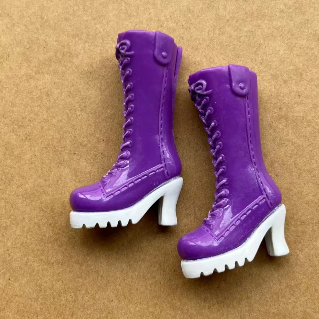 Colorful 1/6 Licca Doll Shoes for Female Dolls Blue White Green Purple Red Boots Decorative Doll Parts Accessories