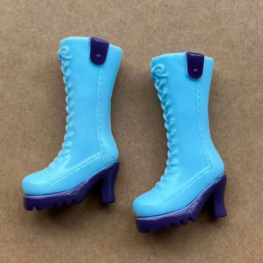 Colorful 1/6 Licca Doll Shoes for Female Dolls Blue White Green Purple Red Boots Decorative Doll Parts Accessories