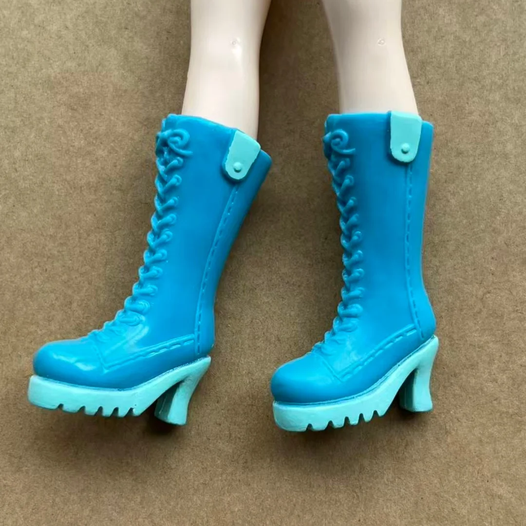 Colorful 1/6 Licca Doll Shoes for Female Dolls Blue White Green Purple Red Boots Decorative Doll Parts Accessories