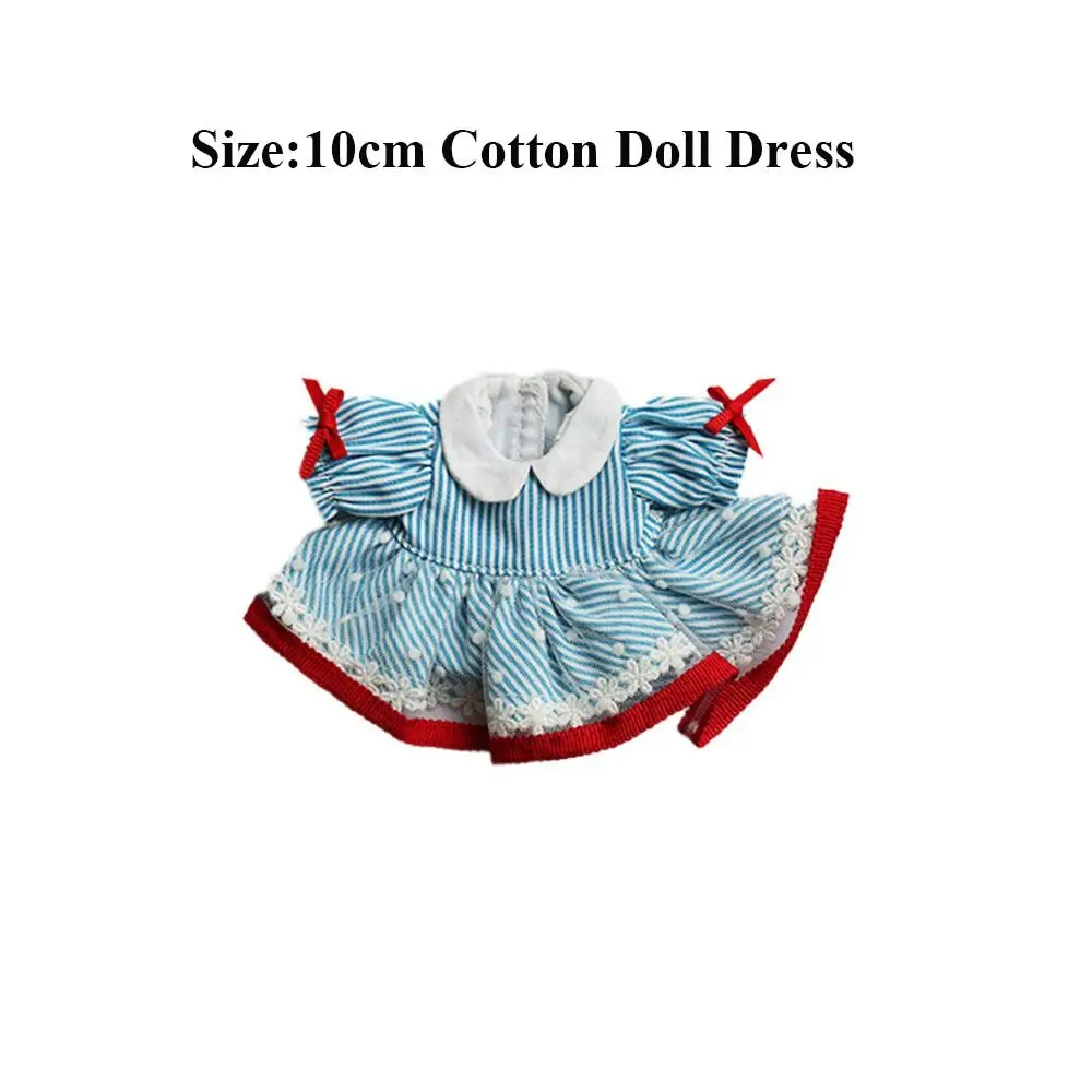 High Quality Handmade Lovely Clothes Cute Lolita Dolls Clothes 5 Colors Princess Dress For 10cm Cotton