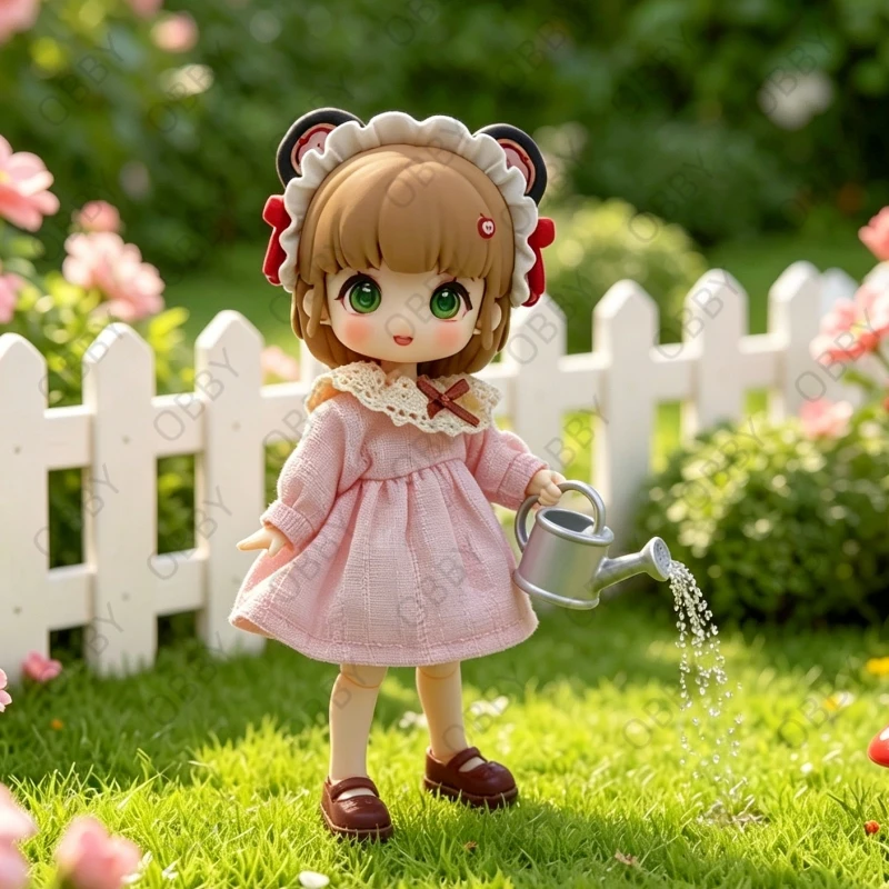 For Obitsu 11 Doll Lolita Style Cinderella Dress For OB11 1/12 Gsc BJD Molly YMY Animal Doll Cloth NAGI Doll Outfit Clothes