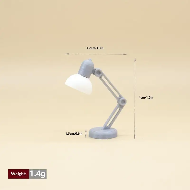 1Pcs 1/12 Miniature Dollhouse Lamp Elegant Design for Bedroom and Toy Decor