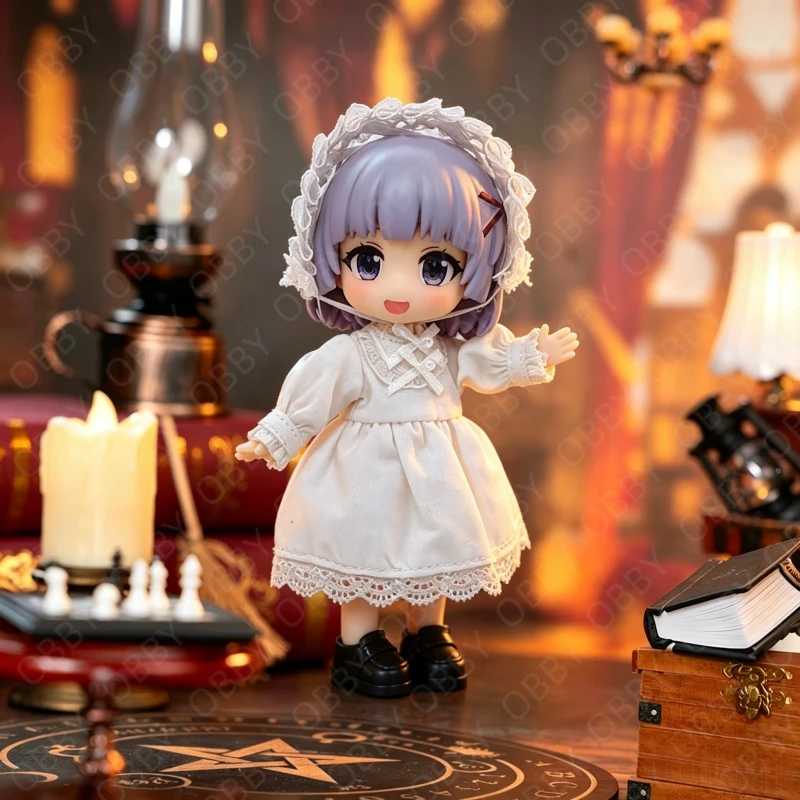 For Obitsu 11 Doll Lolita Style Princess Dress For OB11 1/12 Gsc Molly YMY Asi 2.0 Body9 P11 Doll Cloth NAGI Doll Outfit Clothes