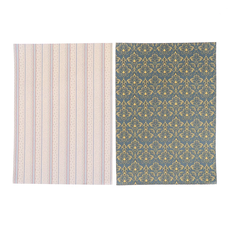 29 * 21cm wallpaper 1:12 dollhouse mini living room floor, kitchen bathroom wallpaper
