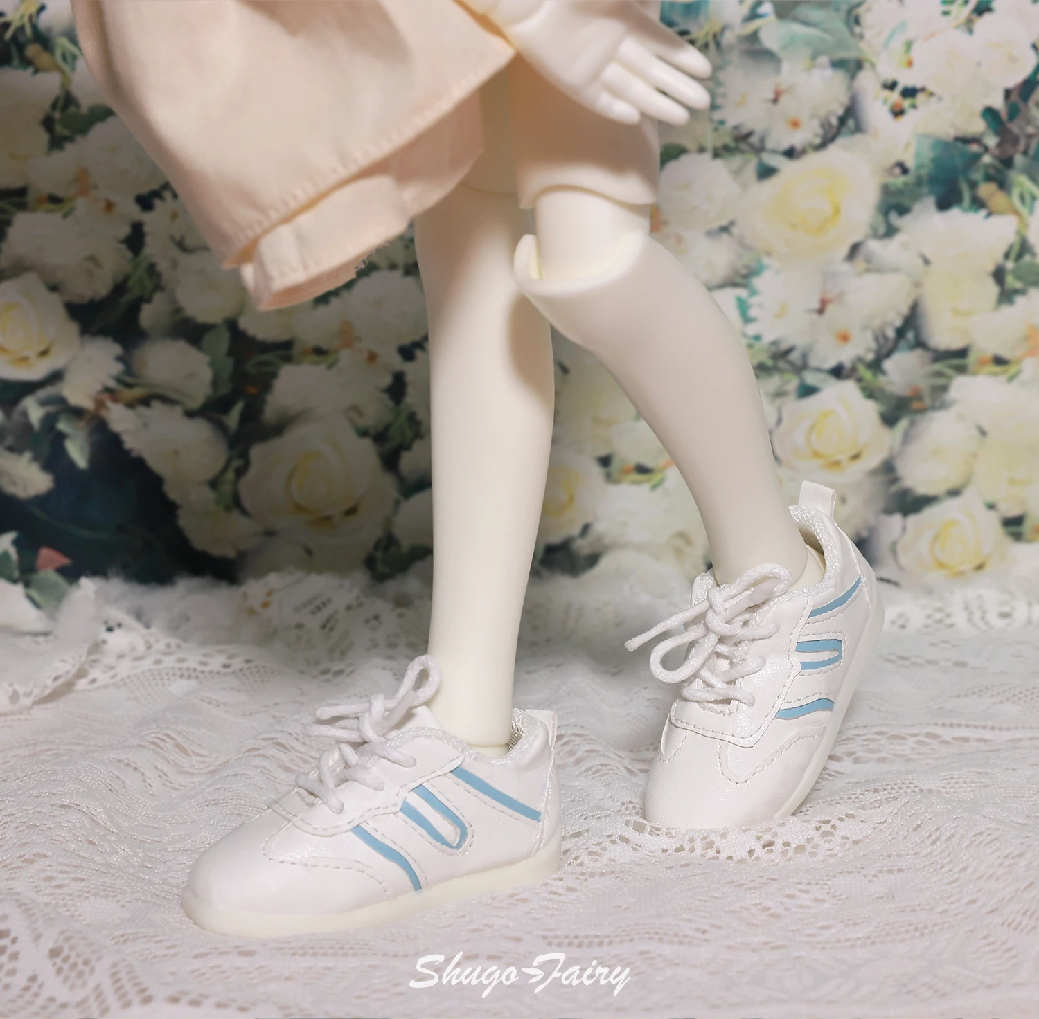 Shuga Fairy Bjd Shoes 1/4 Toy Flat Sport Shoes Adjustable Shoelace 6 Colors WX4-427 Ball Jointed Doll Accessories