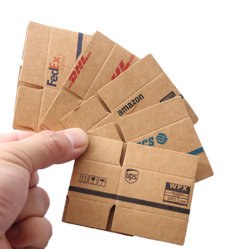 5Pcs/Set 1:12 Dollhouse Miniature Simulation Express Box Mini Carton Furniture Accessories Decor Toy